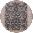 thumbnail image 1 of Ahgly Company Machine Washable Indoor Round Industrial Modern Khaki Rose Pink Area Rugs, 8' Round, 1 of 7