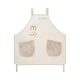 thumbnail image 1 of Delantal de cocina Delantal de chef Resistente al agua y al aceite Sin mangas para mujeres Hombres con 2 Color crema, 1 of 9