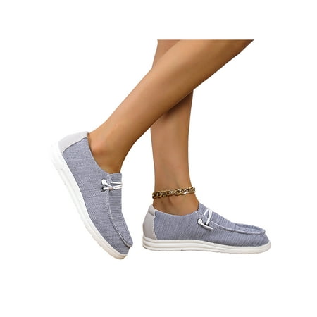 

Woobling Women s Canvas Shoes Low Top Classic Slip-On Lightweight Comfort Fashion Sneakers for Walking
