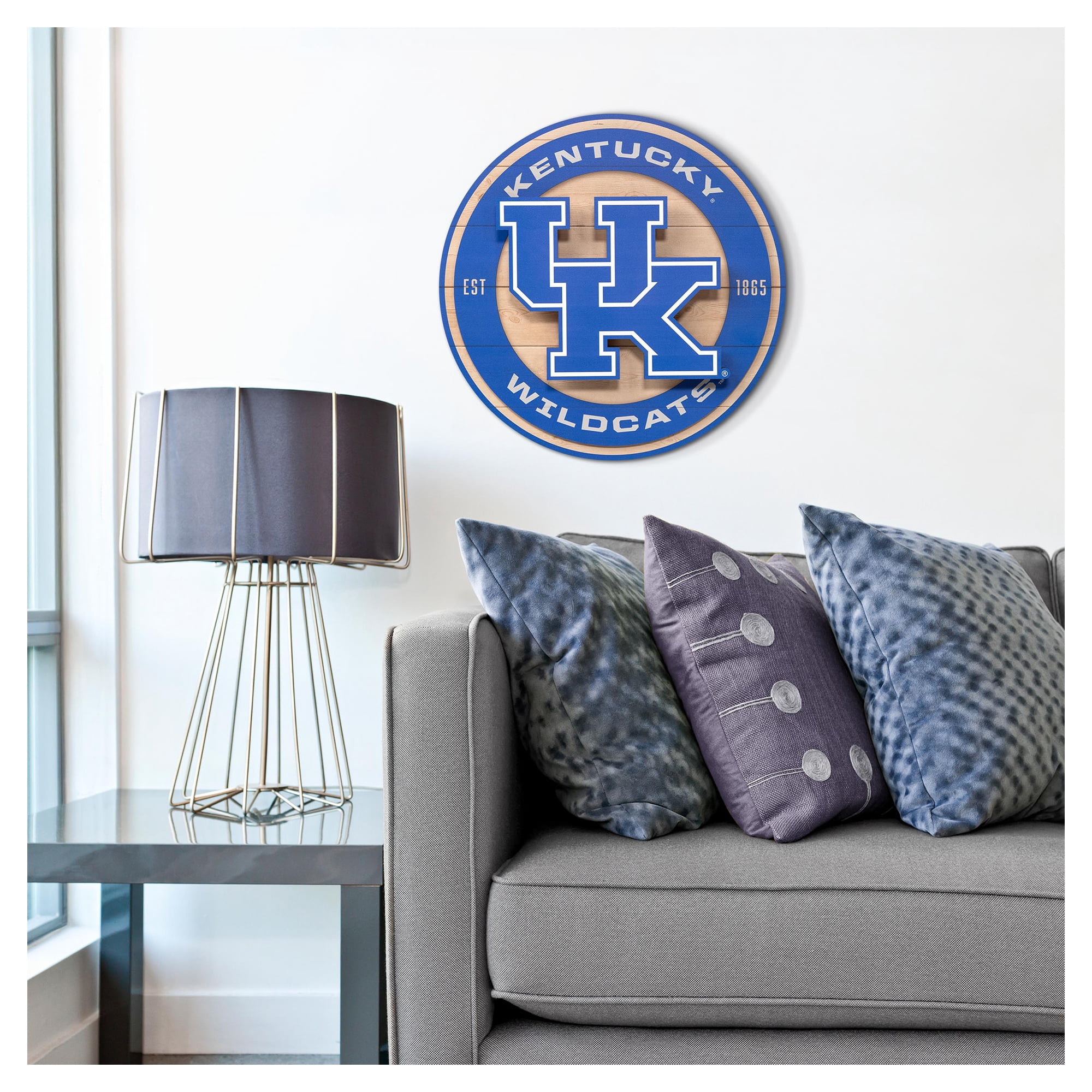 IDNA Kentucky Wildcats 15" x 15" 3DX Logo Circle Backer Wall Art