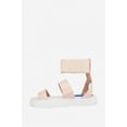 thumbnail image 2 of Jeffrey Campbell Beta Pink Patent White Flatform Platform Wedge Sandals (rosa, 6), 2 of 4