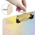 thumbnail image 6 of FORMRS Acrylic Clipboard with Low Profile Clip Standard A4 Letter Size, 12.5" x 9", Pink Wavy Striped, 6 of 8