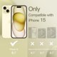 thumbnail image 2 of Funda de silicona para iPhone 15 de 6,1 pulgadas suave y sedosa carcasa protectora completa para teléfono cubierta a prueba de golpes color amarillo Liling, 2 of 4