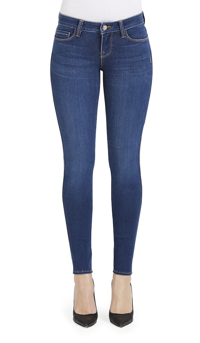 Dark Blue Skinny Jeans | Low Rise 