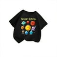 thumbnail image 4 of XEGLSBU Girls T-Shirts Size 7-8 Kid Girls Cute Print Graphic Round Neck Short Sleeve Tee Summer Casual T Shirt Black Size 9-10 Years, 4 of 4