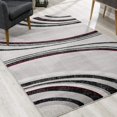thumbnail image 1 of homeroots home decor 393815 4’ x 6’ Gray Modern Geometric Area Rug, 1 of 1