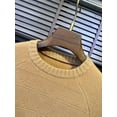 thumbnail image 4 of Suéter de lana de manga larga con cuello redondo suelto y tejido mixto de otoño e invierno para hombre, suéter casual lp simple para hombre, 4 of 5