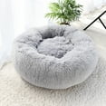 thumbnail image 4 of Pet Dog Cat Calming Bed Comfy Round Plush Warm Fluffy Nest Mattress Donut Pad, 4 of 5