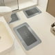 thumbnail image 5 of 3 Piece Bathroom Toilet Mat Set Super Absorbent Dry Washable Non Slip Backing For Safe And Easy Cleaning Perfects For Any Home Hotel Shower Room, 5 of 6