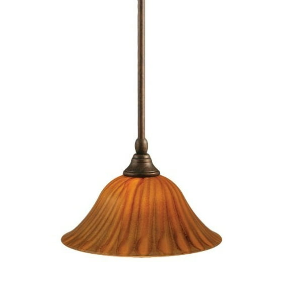 Toltec Lighting 23 Brz 519 Stem Mini Pendant Light Bronze Finish Toltec Lighting 23 Brz 519 Stem Mini Pendant Light Bronze Finish With Tiger Glass 10 Inch Com