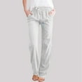 thumbnail image 1 of WILLBEST Pantalones Deportivos de Pierna Ancha para Mujer, Holgados, con Cordón, de Yoga, de Cintura Alta, Cómodos E Informales, con Bolsillo para Un Estilo Veraniego. XXXL, 1 of 3