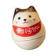thumbnail image 5 of Figura de cerámica de perro de la suerte Shiba Inu, 3,5 x 3,5 x 4 cm, para sala de estar. Rojo negro, 5 of 9