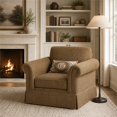thumbnail image 2 of Michael Amini Carrollton Chenille Accent Chair in Sand, 2 of 11