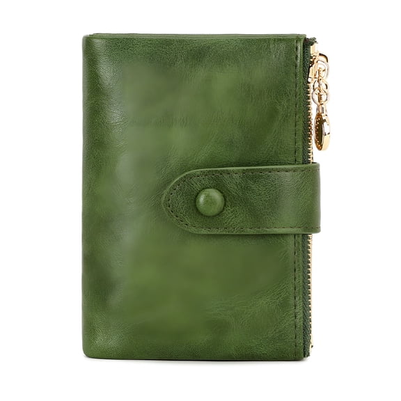 GASTROPOD Leather Wallets for Women Small Bifold Wallet Slim Credit Card Holder with Locks Small Travel Clutch Wallets