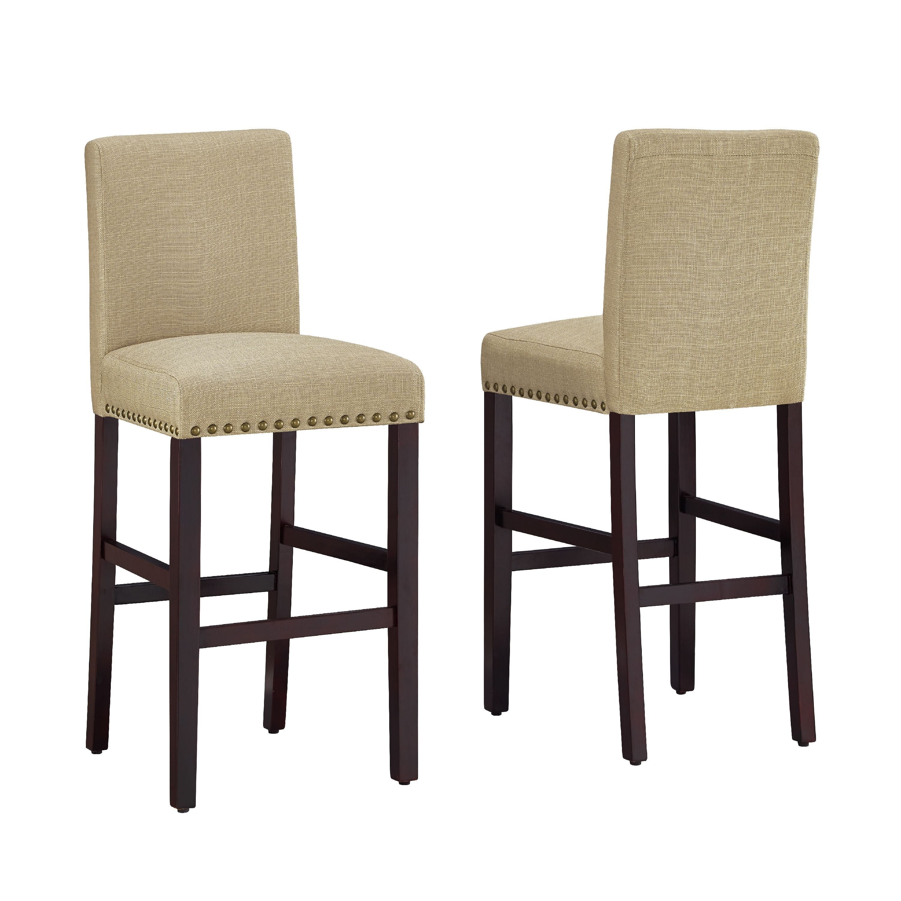 Dhi Nice Nail Head Upholstered Bar Stool 2pk Multiple Colors Dhi Nice Nail Head Upholstered Bar Stool 2pk Multiple Colors Com