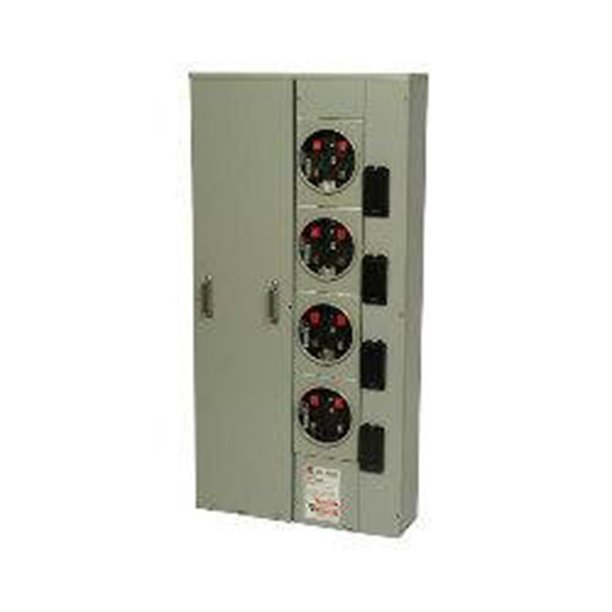 Eaton 1MP4206R 1 Phase 4Gang Ring Style Meter Pack 4 Jaw 200 Amp