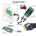 thumbnail image 7 of Chenyang CY PCI-E Ultraport Slimline SAS Slim 4.0 SFF-8654 8i 74pin to Dual SFF-8643 4i Mini SAS HD Cable PCI-Express Cable, 7 of 7