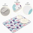 thumbnail image 4 of FREEAMG Dish Drying Mat Ocean Turtles Kitchen Dish Pads Super Absorbent Microfiber Dish Drying Rack Pads Safe Heat-resistant Kitchen Counter Mat,18x24 Inch, 4 of 7