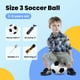 thumbnail image 3 of Balón de fútbol INPODAK para niños pequeños, tamaño 3, blanco y negro con bomba, 3 of 9