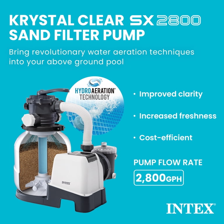 @zvEhAl7QvA9a6S0  Intex, Sand Filter Pump, SX2800, 2800 GPH Flow Rate - Walmart.com