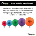 thumbnail image 4 of Champion Sports Gel Filled Medicine Ball (Purple 8 lbs), 4 of 6
