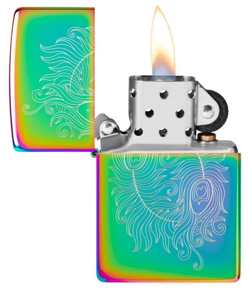 Zippo Laser Engraved Spiritual Design Multi Color Pocket Lighter