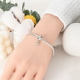 thumbnail image 5 of MULA European 925 Sterling Silver Snake Bracelet Love Clasp Chain for Charms Women Jewelry, 5 of 6
