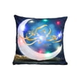 thumbnail image 1 of Cubiertas Del Cojín Del Sofá Llevaron la Luna Media Luna Y las Cubiertas Del Cojín con Patrón de Estrella, Resplandor Nocturno de los Cojíns Del Sofá Y los Respaldos, Decoraciones de la Linterna Del F, 1 of 6
