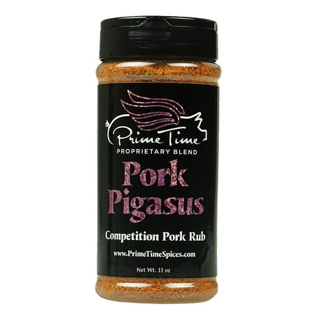 Prime Time Spices Pork Pigasus 11oz. 0 Calorie Award Winning Pig Seasoning