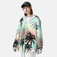 thumbnail image 3 of Fotbe Tropical Summer Palm Chaqueta con Protección Solar UPF 50+ para Hombre y Mujer, Camisa con Capucha y Bolsillos-3X-Large, 3 of 7