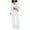 White, variant on Kaemgyyd Women's 2 Piece Outfits Lounge Sets Stylish Zip up Jacket Outwear Casual Wide Leg Pants Sweatsuit Matching Clothing