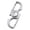 B, variant on Carabiner Keychain Quick Release Key Holder, Metal D-Ring Clip Key Organizer, Heavy Duty Spring Snap Hook, Outdoor Everyday Carry Accessory for Camping