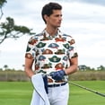thumbnail image 3 of Balery Pirate Hats Camisa Polo de Hombre con Estampado, de Manga Corta y Tejido Medio, Camisa Tipo Golf Polo-3X-Large, 3 of 6