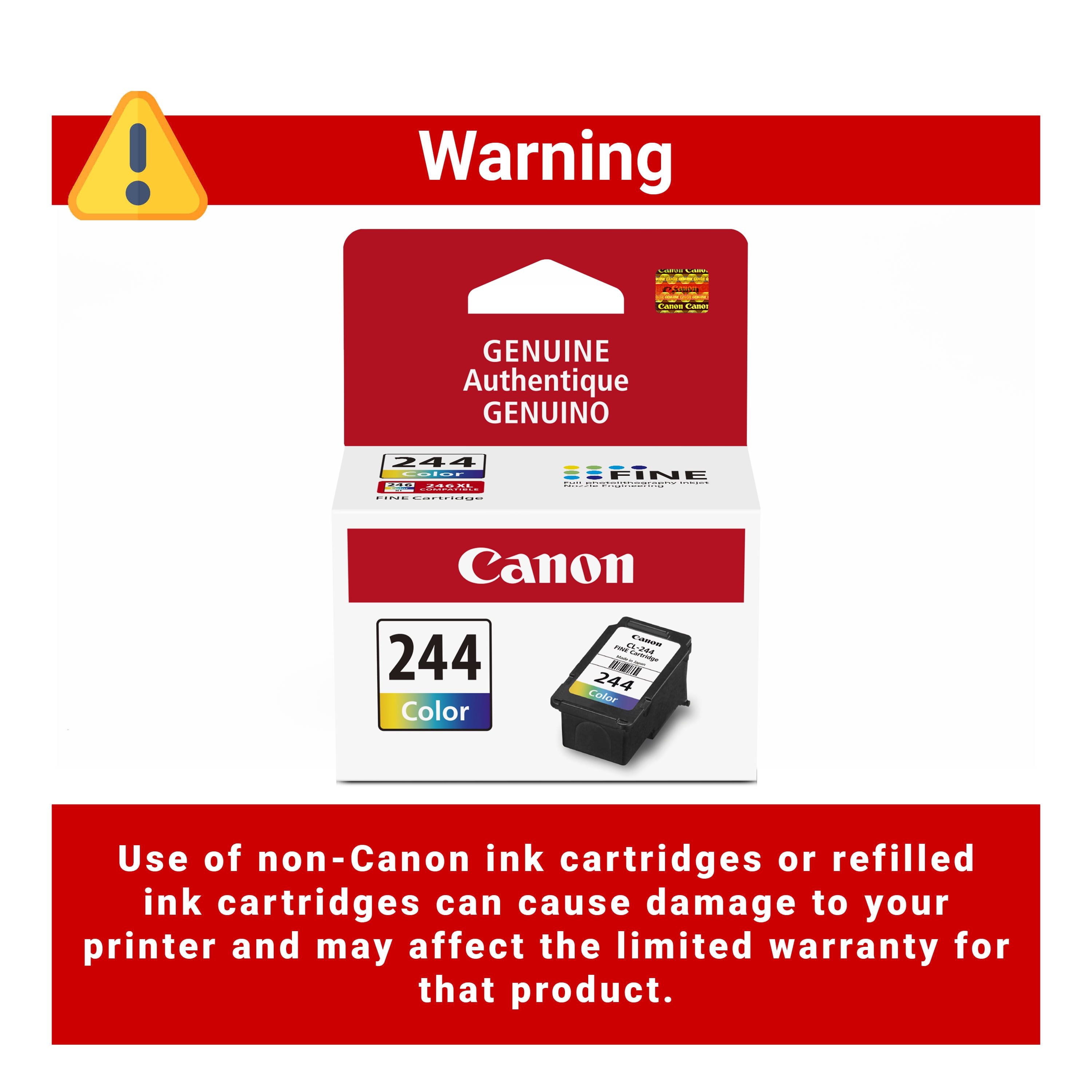 Canon CL-244 Compatible to MG2525, MG3020, TR4520/4522, TS202, TS302, TS3120/3122, TS3320/3322 Printers