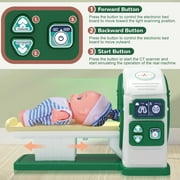 Hospital Playset, 12PCS Doctor Play Toys, CT Machine Model with Light Voice, Educational Learning Gift for Boy Girl