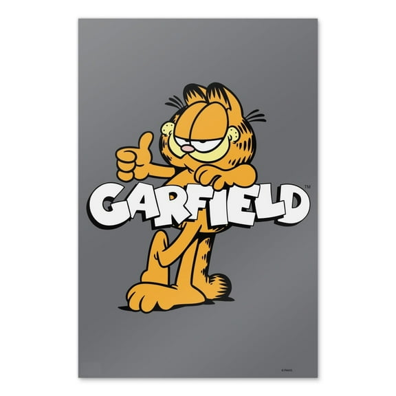 Garfield with Logo Wall Art Picture Paper Poster Décor Home Decoration
