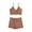 !Brown, variant on TEVEQ Ladies Summer Casual Two Retro Floral Print High Waist Swimming Suspenders Top Swim Suits for Women 2025 Bikini Sets for Women Bathing Suit for Women Bikini 2025 New Triangle Bikini Sets