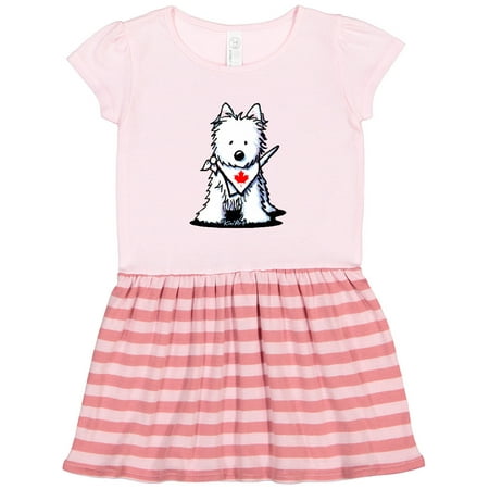 

Inktastic Canada Day Westie Gift Toddler Girl Dress