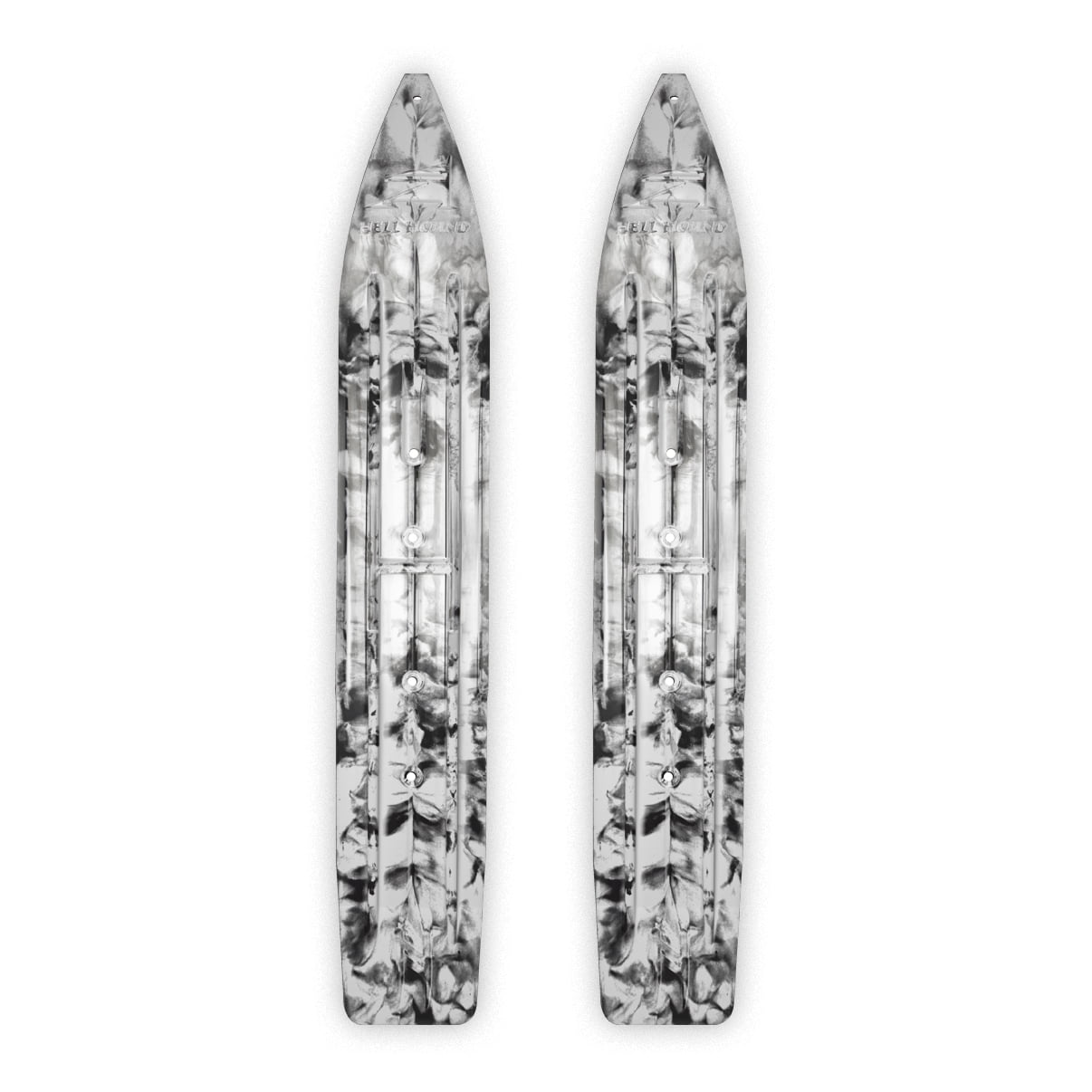 SLYDOG SKIS 7 1 4" Hell Hound Ski, Pair Black, White #310053 by SLYDOG SKIS