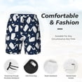 thumbnail image 5 of Lsque Mens Swim Trunks Swan Pattern - Bathing Suit Compression Liner - Beach Swim Shorts Swimwear - (S-3XL) - Stretch Quick Dry -3X-Large, 5 of 9