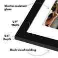 thumbnail image 6 of Americanflat 5x7 Picture Frame with Polished Plexiglass Collage Fits 3 Use as One 10x20 Signature - Black, 6 of 8