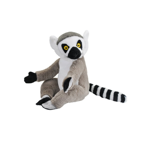 Wild Republic Ecokins Ring Tailed Lemur Stuffed Animal, 12 Inches