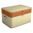 thumbnail image 2 of Cqxid Home Textile Storage Under $10 Double Layer Zipper Clothes Storage Bag Wardrobe Storage Box Portable Storage Bag Winter Quilt Storage Box For Clothes Sweaters Beddings Blanket Blouses, 2 of 5