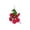 Red, variant on Linnome Artificial Morning Glory Hanging Bush Fake Trailing Flower Bouquet Outdoor Patio Balcony Basket Floral Decor