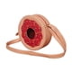 thumbnail image 4 of Bolsa en forma de DONA CON CHISPAS, Diseño de Comida, Pan Dulce, Bandolera para Mujer, Cross-Body, Correa Ajustable, Color Rosa, Moda Kawaii, Novedoso y Encantador (Bolsas para Mujer)., 4 of 5