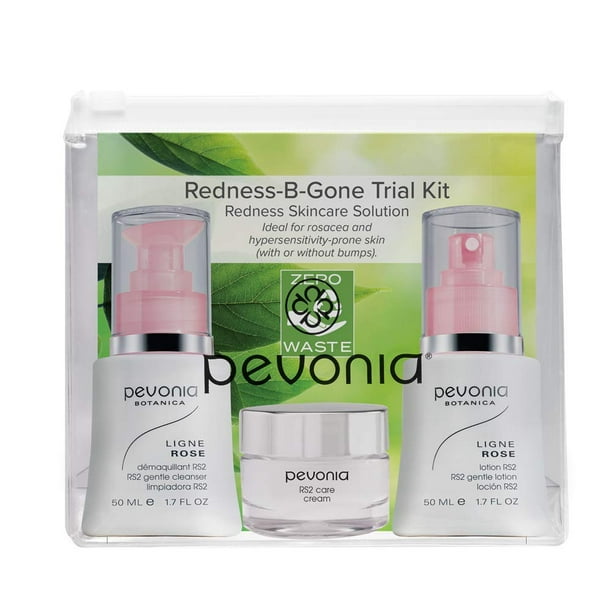 Kit de soluciones para el cuidado de la piel Pevonia Rosacea, paquete de 1