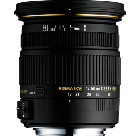 Sigma 17-50mm f/2.8 EX DC OS HSM Zoom Lens for Canon EOS (Best Sigma Zoom Lens For Canon)