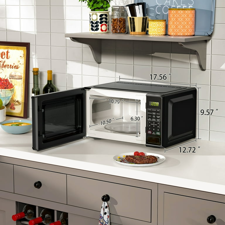 0.7 Cu Ft Microwave Oven, 700 Watts, Black 0.7 Cu Ft Microwave Oven, 700 Watts, Black