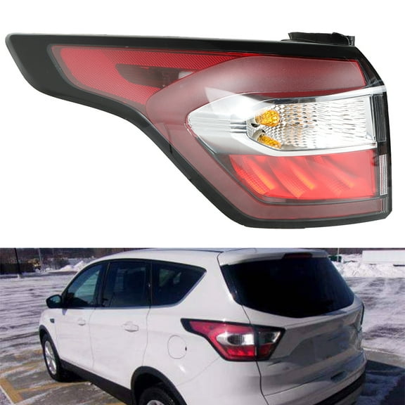 LABLT Left Side Outer Tail Light Assembly for 2017-2019 Ford Escape Kuga Driver Side Rear Brake Lamp with Blub GNT56215209