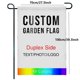 thumbnail image 2 of Banderas de jardín personalizadas DIY: banderas en blanco para eventos festivos o para el hogar | Crea tu propia decoración de jardín única, 2 of 6